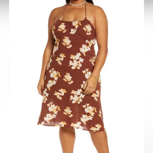 Women’s Midi Dress, Halter Top, BP, Large, NWT - Picture 1 of 4